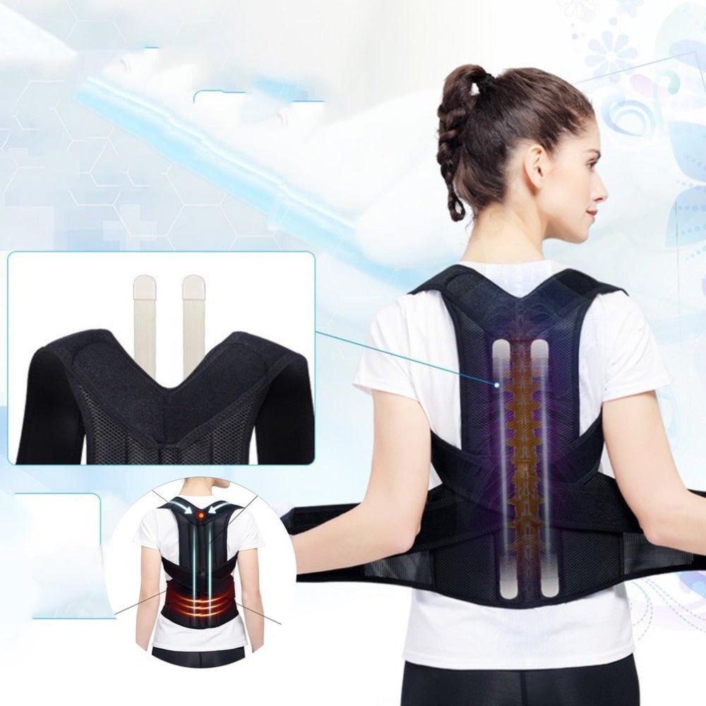Adjustable Posture Corrector — Back Straightener & Spine Support Brace - OneStore-gym acessories