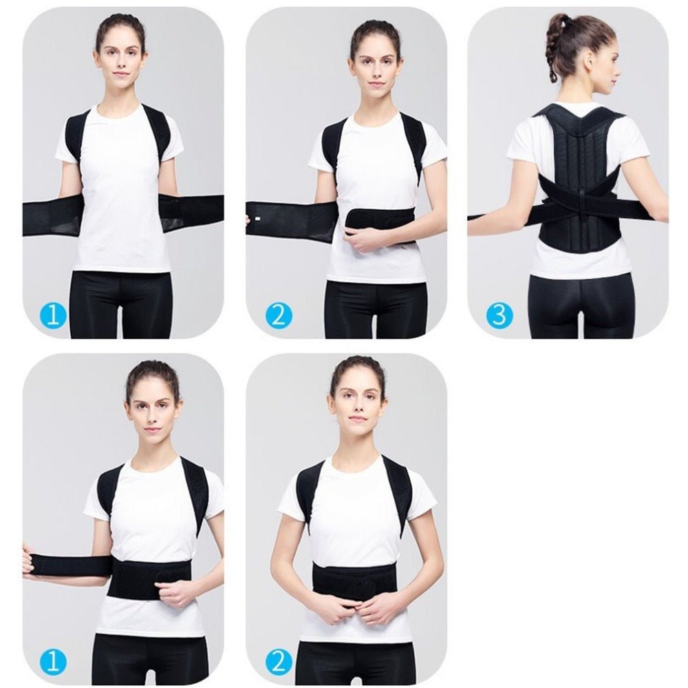 Adjustable Posture Corrector — Back Straightener & Spine Support Brace - OneStore-gym acessories