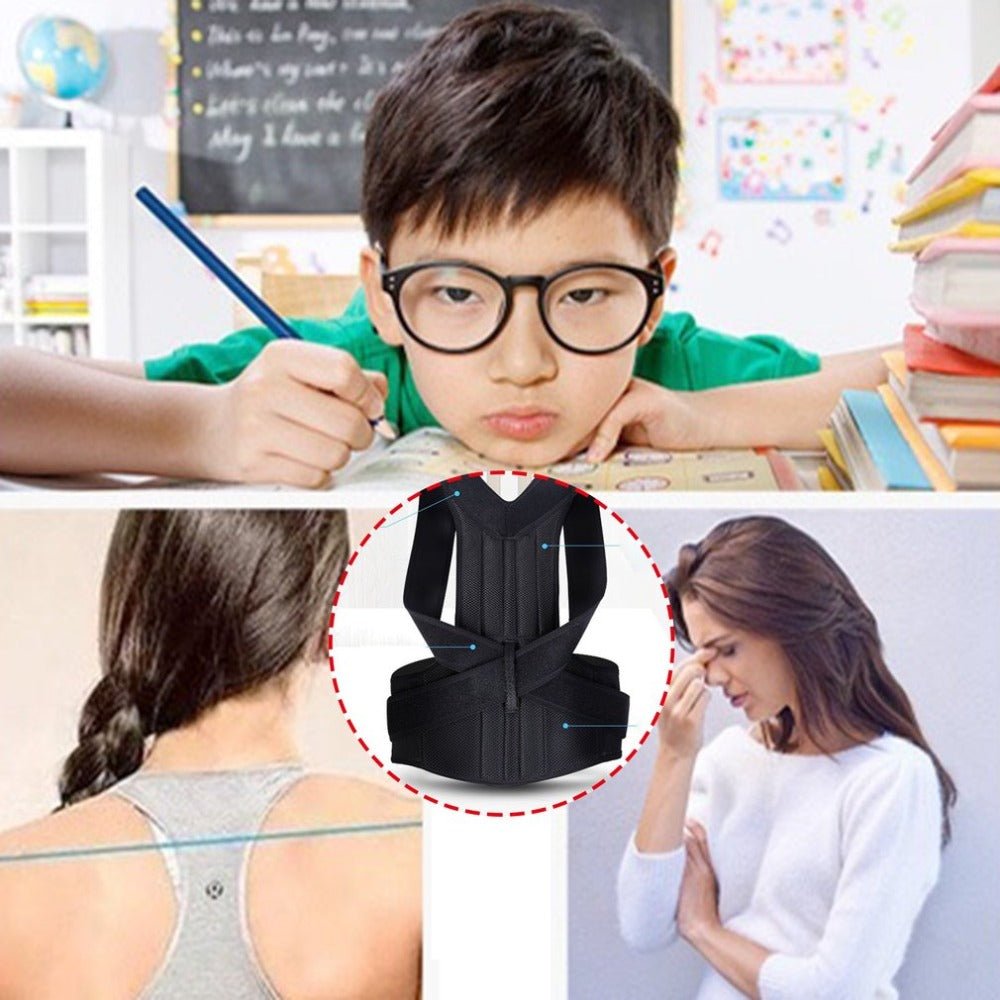 Adjustable Posture Corrector — Back Straightener & Spine Support Brace - OneStore-gym acessories