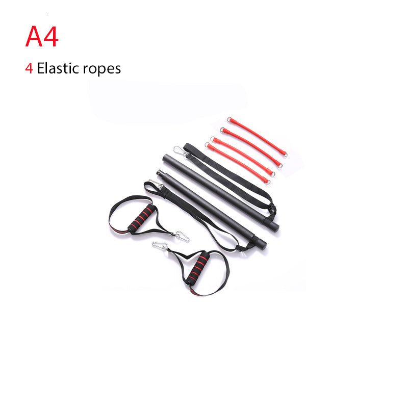 Body Workout Trainer Bar with Resistance Bands Rubber Buckles - OneStore-Home page