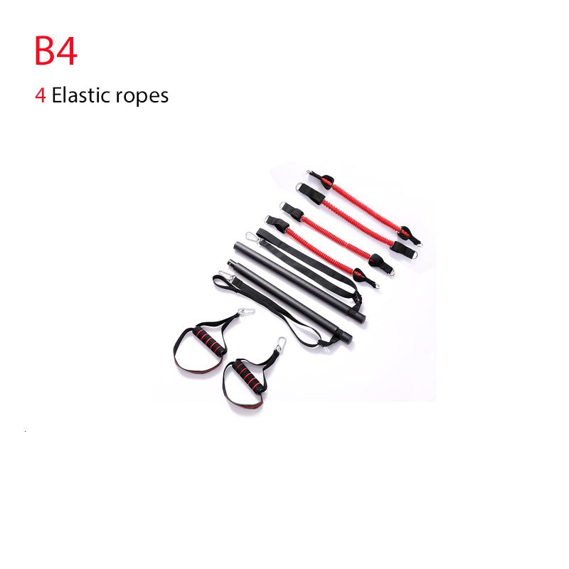 Body Workout Trainer Bar with Resistance Bands Rubber Buckles - OneStore-Home page
