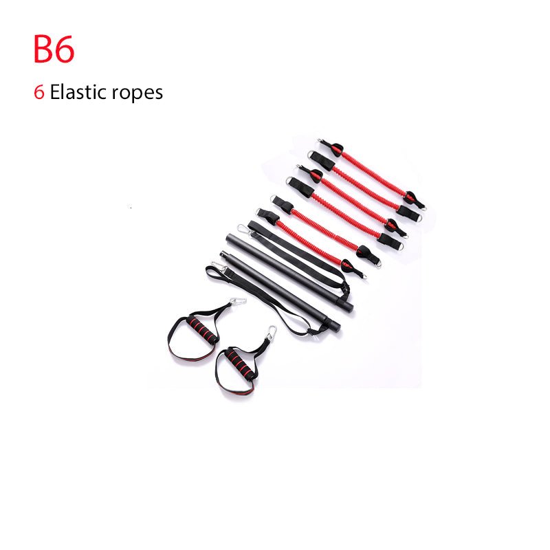 Body Workout Trainer Bar with Resistance Bands Rubber Buckles - OneStore-Home page