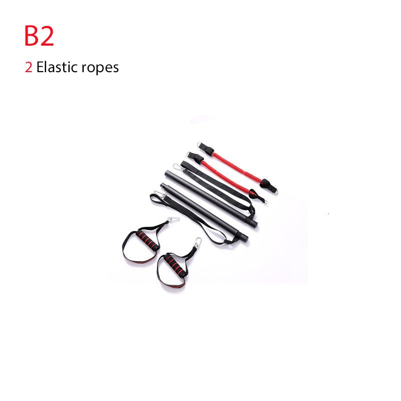 Body Workout Trainer Bar with Resistance Bands Rubber Buckles - OneStore-Home page