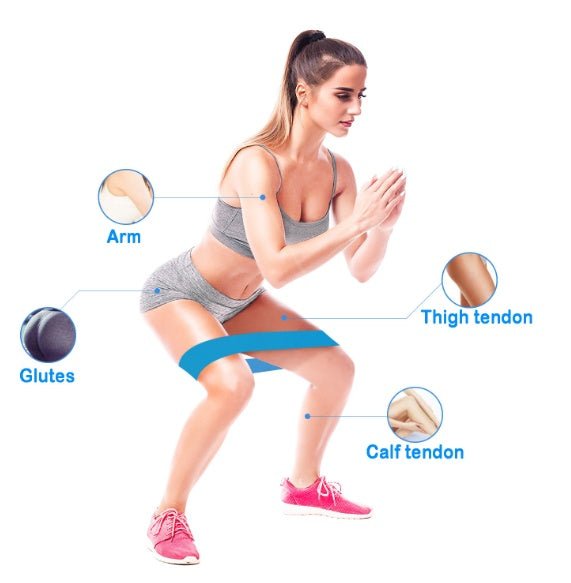 Booty Resistance Bands — Non-Slip Glute Bands for Legs, Hips & Home Workouts - OneStore-gym acessories