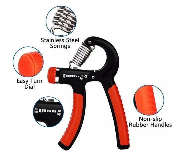 Hand Grip Strength Power Trainer Gripper Strengthener Adjustable Gym Exerciser - OneStore-Home page