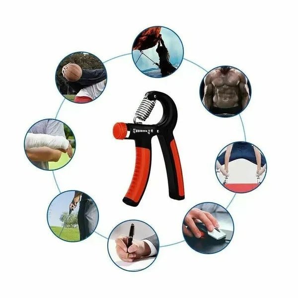 Hand Grip Strength Power Trainer Gripper Strengthener Adjustable Gym Exerciser - OneStore-Home page