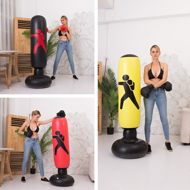 Inflatable Punching Bag — Free-Standing Boxing Column for Kids & Adults - OneStore-gym acessories