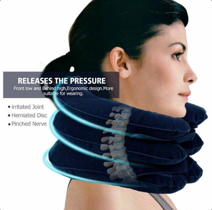 Neck Traction Device — Inflatable Cervical Collar for Neck Pain Relief - One Stores Hub-Gym Accessories