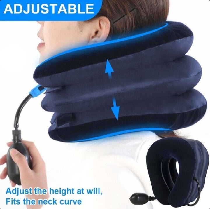 Neck Traction Device — Inflatable Cervical Collar for Neck Pain Relief - One Stores Hub-Gym Accessories