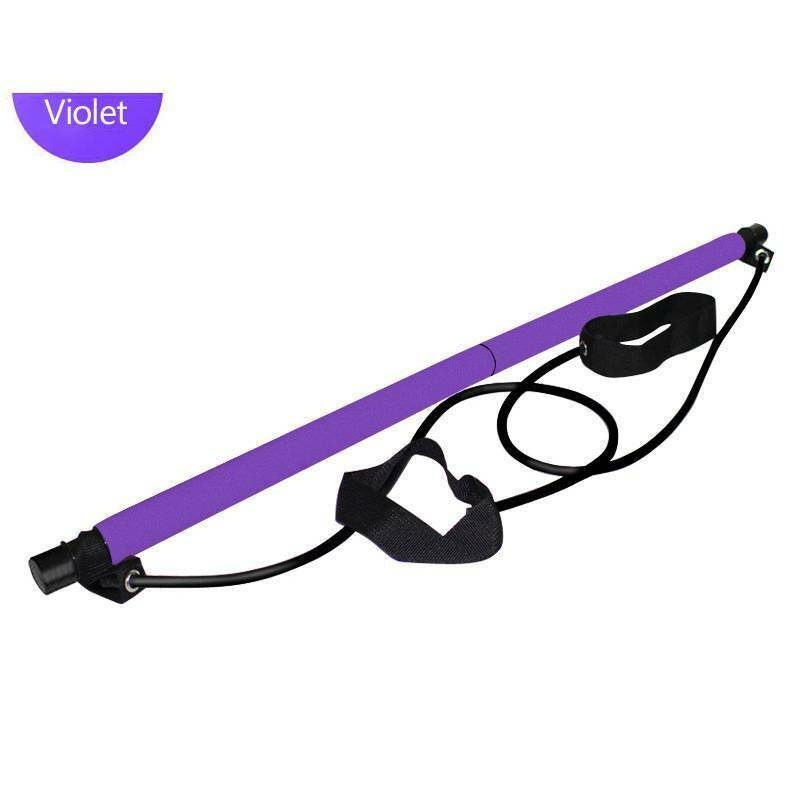 Pilates Stick Home Fitness Exercise For Women Foot Pedal Resistance Band - OneStore-Home page