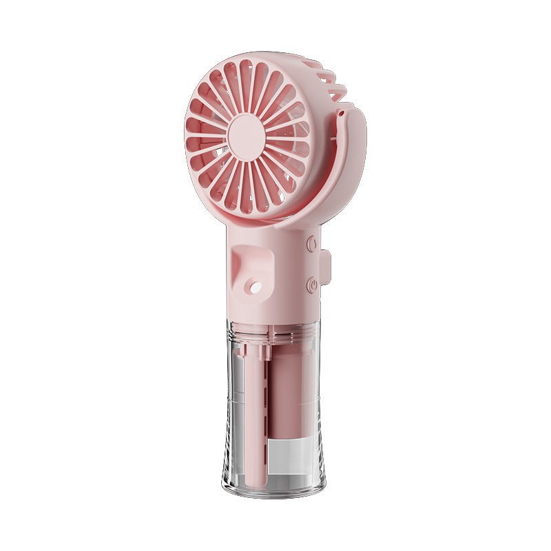 Portable Handheld Spray Fan 4-Speed Water Spray Mist Fan USB Charging - OneStore-Electronics and Accessories example prod