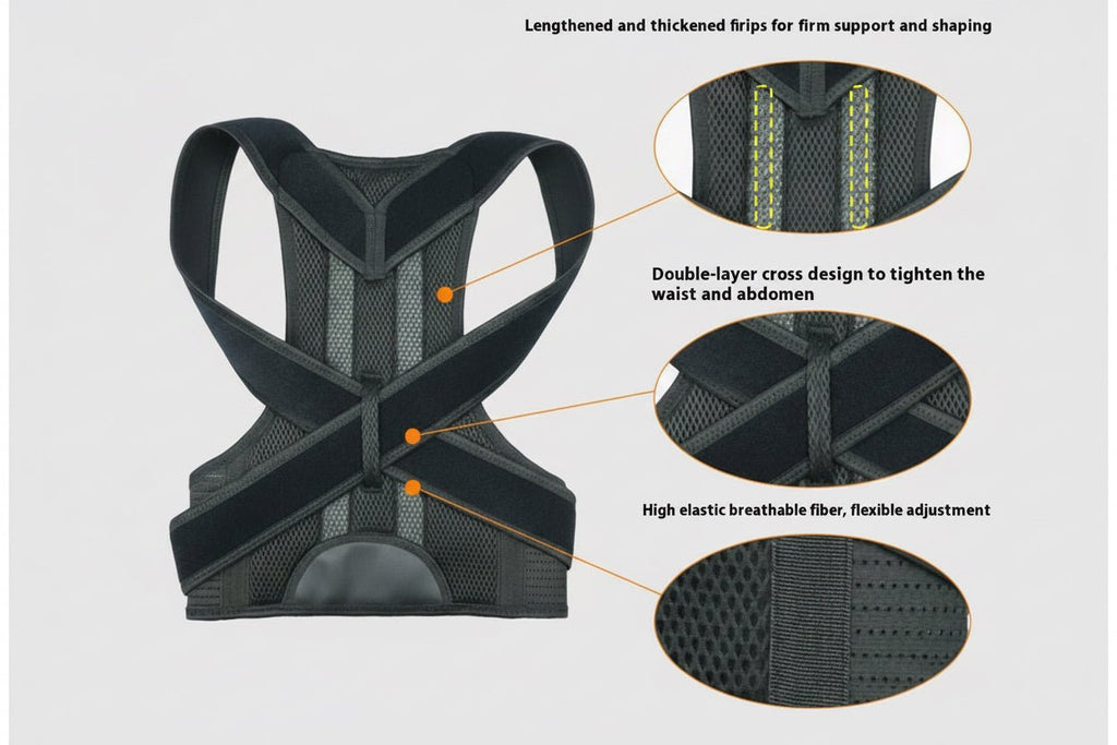 Posture Corrector Belt — Adjustable Back Support for Better Posture & Spine Alignment - One Stores Hub-Home page