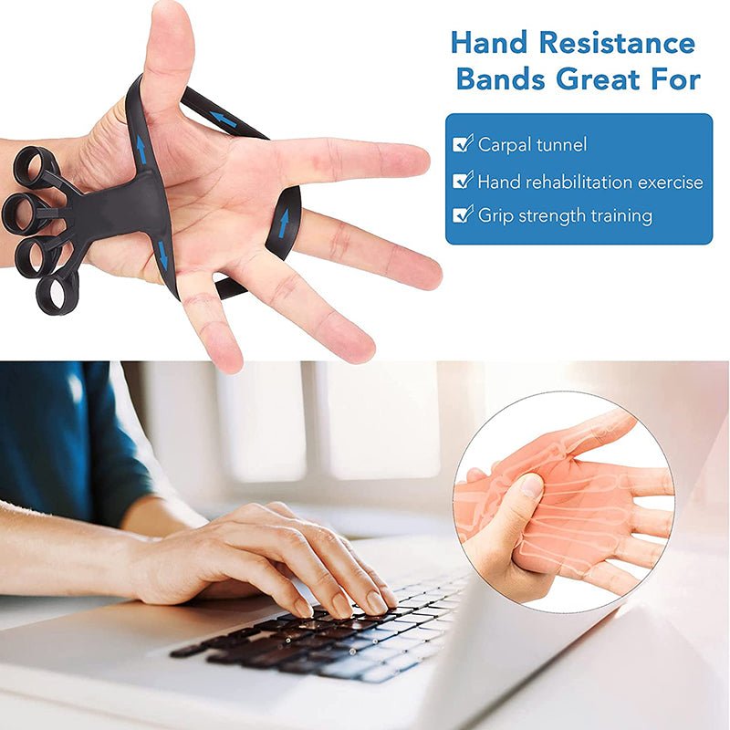 Silicone Grip Device Finger Exercise Stretcher Arthritis Hand Grip Trainer Strengthen Rehabilitation Training To Relieve Pain - OneStore-Home page