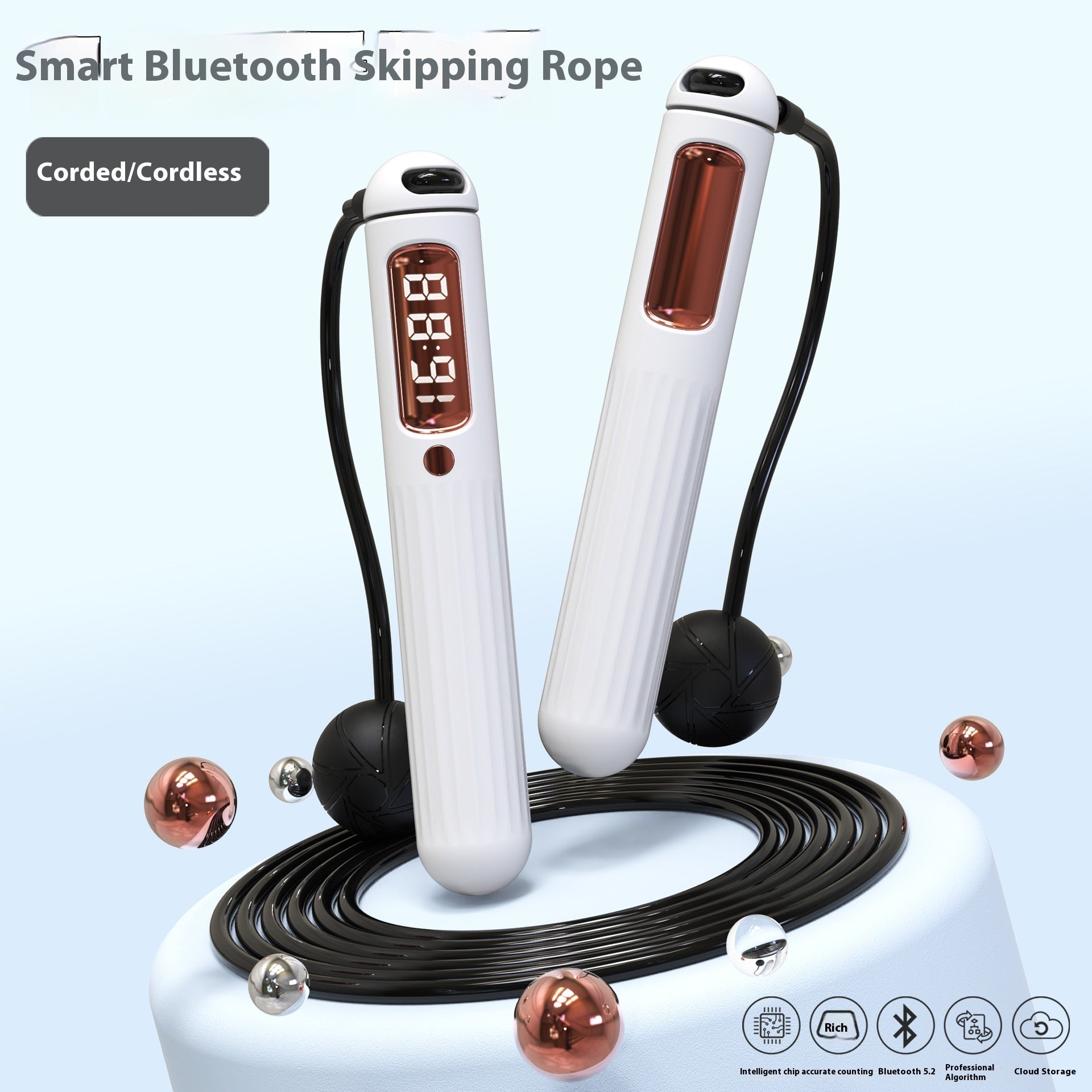 Smart Bluetooth Skipping Rope With CounterFitness Weight Bearing Ball - OneStore-Home page