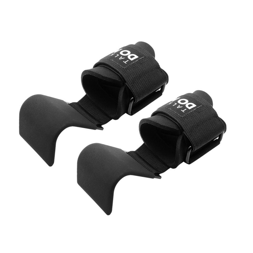 Weight Lifting Hook Grips Padded With Wrist Wraps Hand-Bar Powerlifting Gloves Heavy Duty Pull-ups Hooks Gym Training Straps - OneStore-Home page