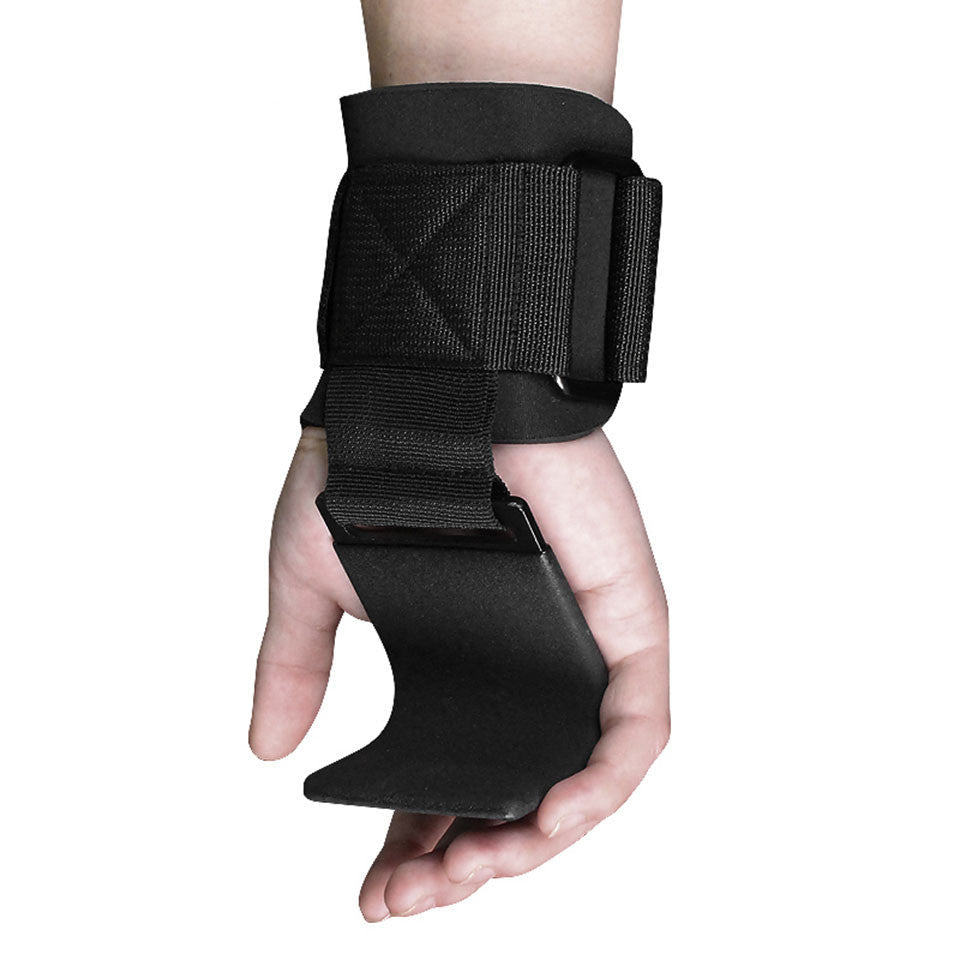 Weight Lifting Hook Grips Padded With Wrist Wraps Hand-Bar Powerlifting Gloves Heavy Duty Pull-ups Hooks Gym Training Straps - OneStore-Home page