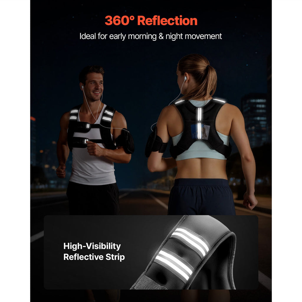 Weighted Vest 25 lb — Adjustable Body Weight Vest for Strength & Cardio - OneStore-Gym Accessories